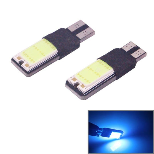 2 pièces T10 3W 160-180LM 2 LED bleu glace COB LED décoder la lampe de feux de gabarit de voiture, DC12V