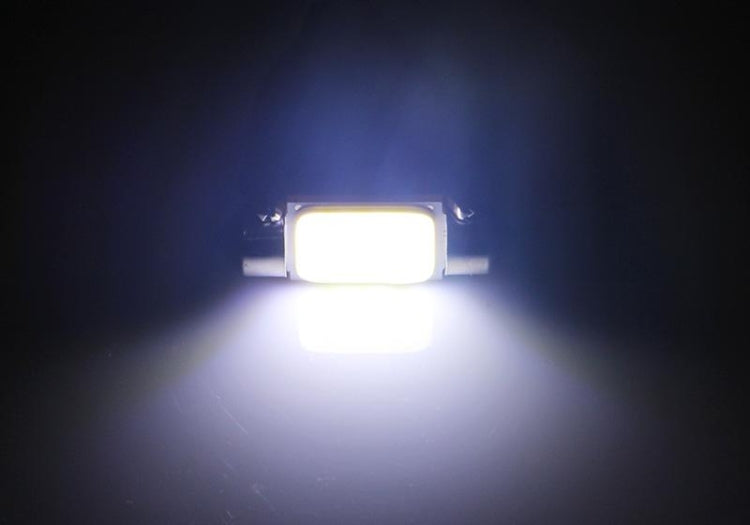 2 PCS 39mm 1.5W 80LM White Light 1 COB LED License Plate Reading Lights Car Light Bulb - Dome Lights by buy2fix | Online Shopping UK | buy2fix