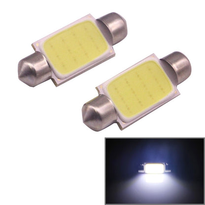 2 PCS 41mm 1.5W 80LM White Light 1 COB LED License Plate Reading Lights Car Light Bulb - Dome Lights by buy2fix | Online Shopping UK | buy2fix