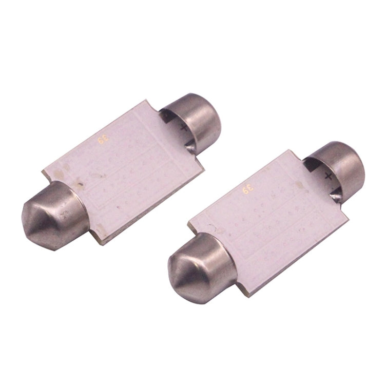 2 PCS 41mm 1.5W 80LM White Light 1 COB LED License Plate Reading Lights Car Light Bulb - Dome Lights by buy2fix | Online Shopping UK | buy2fix