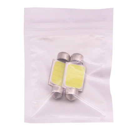 2 PCS 41mm 1.5W 80LM White Light 1 COB LED License Plate Reading Lights Car Light Bulb - Dome Lights by buy2fix | Online Shopping UK | buy2fix