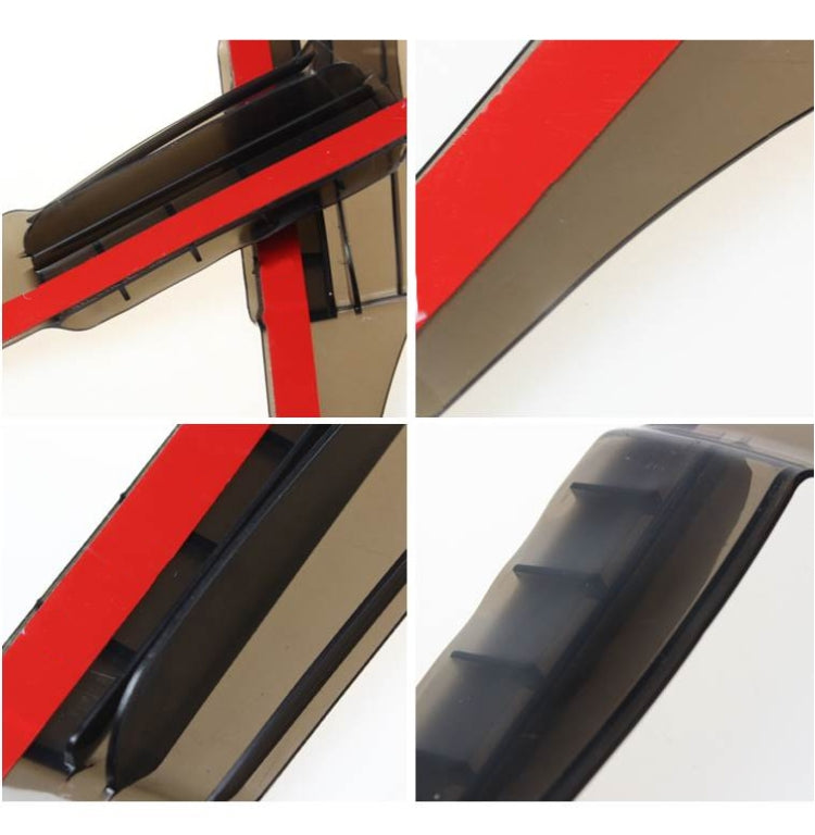 2 PCS Flexible Shielding Rain Board Rain Eyebrow with Wind Guide Apparatus for Car Rearview Mirrors(Black) by buy2fix