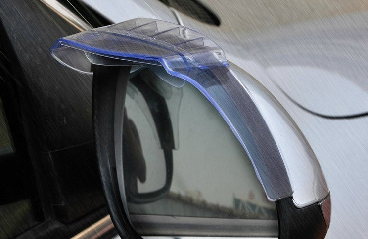 2 PCS Flexible Shielding Rain Board Rain Eyebrow with Wind Guide Apparatus for Car Rearview Mirrors(Black) by buy2fix