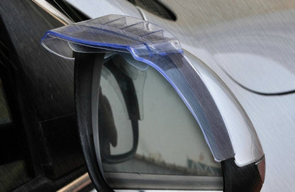 2 PCS Flexible Shielding Rain Board Rain Eyebrow with Wind Guide Apparatus for Car Rearview Mirrors(Black) by buy2fix