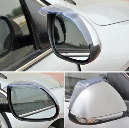 2 PCS Flexible Shielding Rain Board Rain Eyebrow with Wind Guide Apparatus for Car Rearview Mirrors(Black) by buy2fix