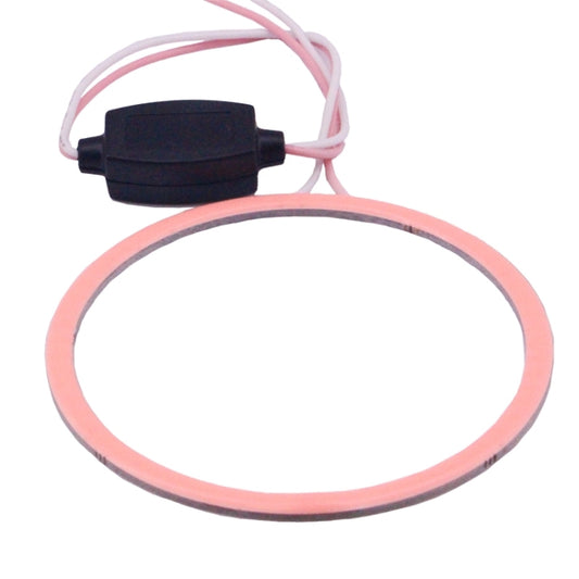 80mm 5W 180LM Angel Eyes Circles Car Headlight Pink Light COB LED Lights for Vehicles, DC 12-24V - Eagle Eye Lamps by buy2fix | Online Shopping UK | buy2fix