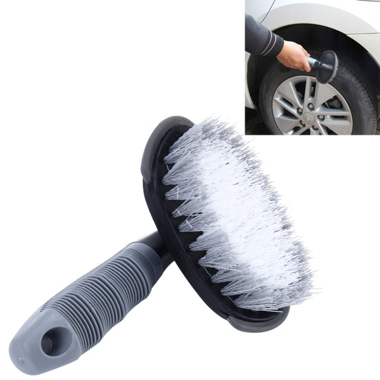 KANEED Car Motorcycle Washing Tool Car Tyre / Wheel Wash Cleaning Brush with Handle(Grey) - Car washing supplies by KANEED | Online Shopping UK | buy2fix