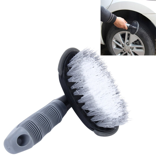 KANEED Car Motorcycle Washing Tool Car Tyre / Wheel Wash Cleaning Brush with Handle(Grey)