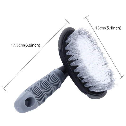 KANEED Car Motorcycle Washing Tool Car Tyre / Wheel Wash Cleaning Brush with Handle(Grey) - Car washing supplies by KANEED | Online Shopping UK | buy2fix