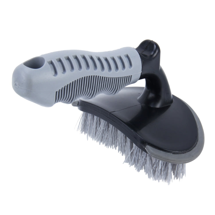 KANEED Car Motorcycle Washing Tool Car Tyre / Wheel Wash Cleaning Brush with Handle(Grey) - Car washing supplies by KANEED | Online Shopping UK | buy2fix