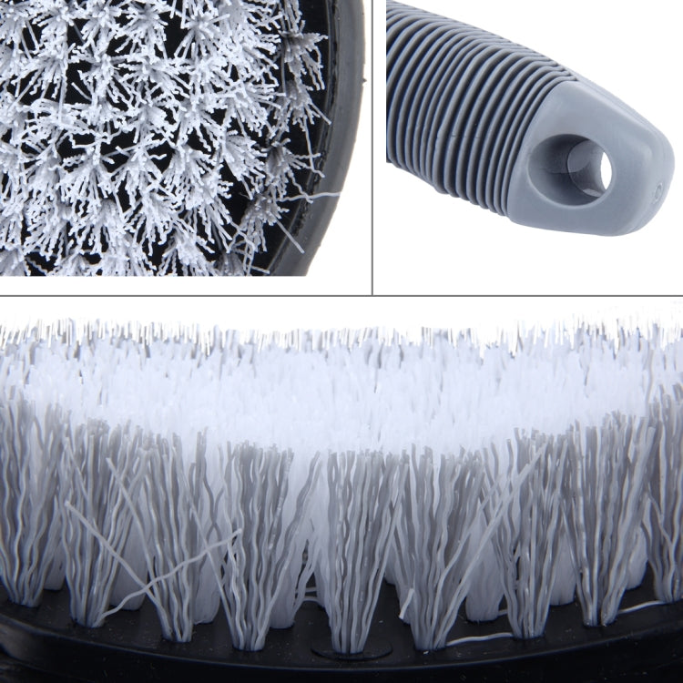 KANEED Car Motorcycle Washing Tool Car Tyre / Wheel Wash Cleaning Brush with Handle(Grey) - Car washing supplies by KANEED | Online Shopping UK | buy2fix