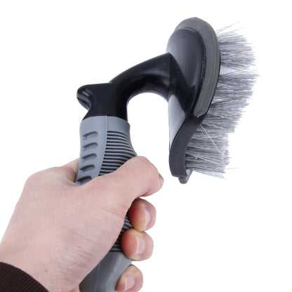 KANEED Car Motorcycle Washing Tool Car Tyre / Wheel Wash Cleaning Brush with Handle(Grey) - Car washing supplies by KANEED | Online Shopping UK | buy2fix