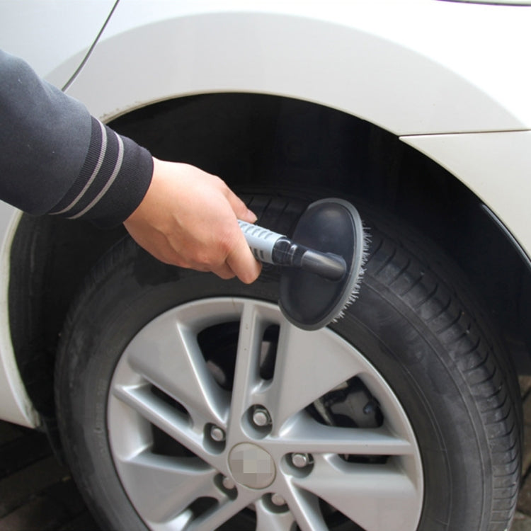 KANEED Car Motorcycle Washing Tool Car Tyre / Wheel Wash Cleaning Brush with Handle(Grey) - Car washing supplies by KANEED | Online Shopping UK | buy2fix