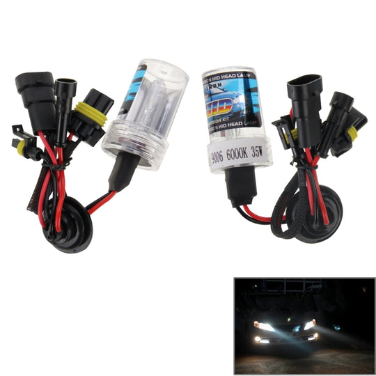 DC12V 35W HB4/9006 HID Xenon Light Single Beam Super Vision Wasserdichte Stirnlampe, Farbtemperatur: 6000K, 2er Pack
