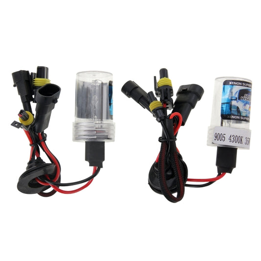 DC12V 35W HB3/9005 HID Xenon Light Single Beam Super Vision Waterproof Head Lamp, Color Temperature: 4300K, Pack of 2 - Xenon Lights by buy2fix | Online Shopping UK | buy2fix