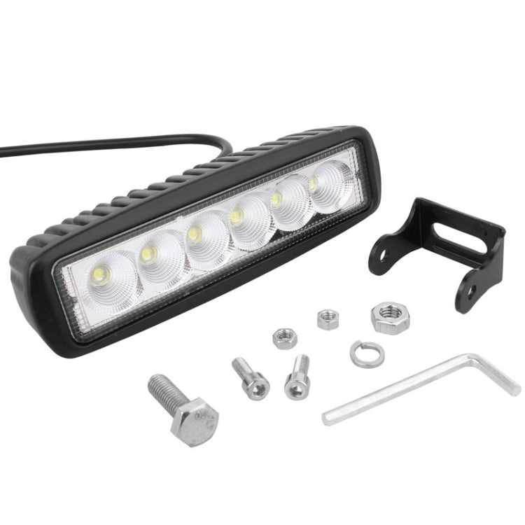 18W 1440LM Epistar 6 LED  Car Work Lamp Bar Light Waterproof IP67, DC 10-30V - Work Lights by buy2fix | Online Shopping UK | buy2fix