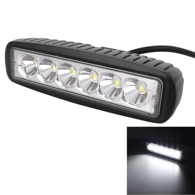 18W 1440LM Epistar 6 LED White Slot Beam Car Work Lamp Bar Light Waterproof IP67, DC 10-30V - Work Lights by buy2fix | Online Shopping UK | buy2fix