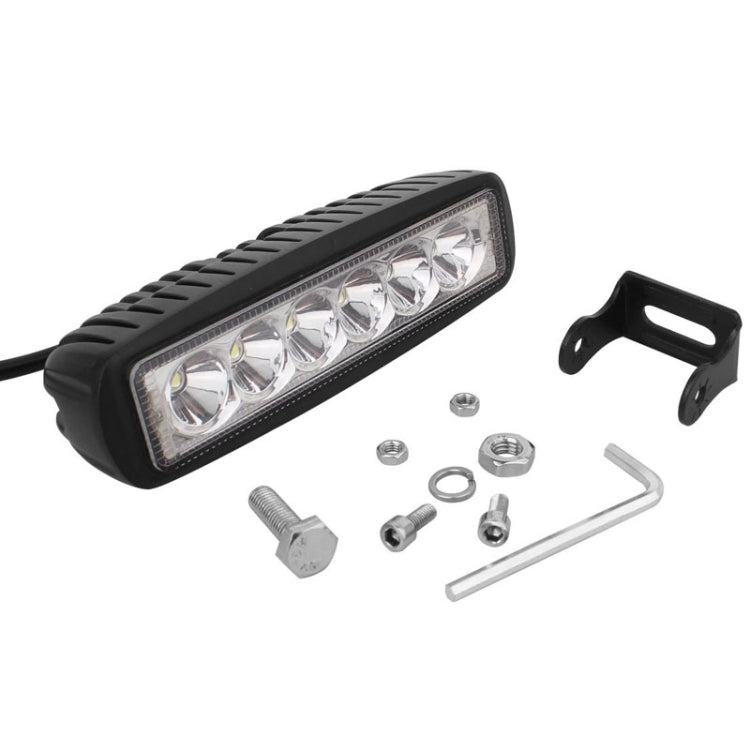 18W 1440LM Epistar 6 LED White Slot Beam Car Work Lamp Bar Light Waterproof IP67, DC 10-30V - Work Lights by buy2fix | Online Shopping UK | buy2fix