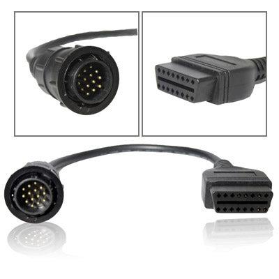 For Benz OBDII Sprinter 14 Pin to 16 Pin Diagnostic Plug Adapter(Black) - Cables & Connectors by buy2fix | Online Shopping UK | buy2fix