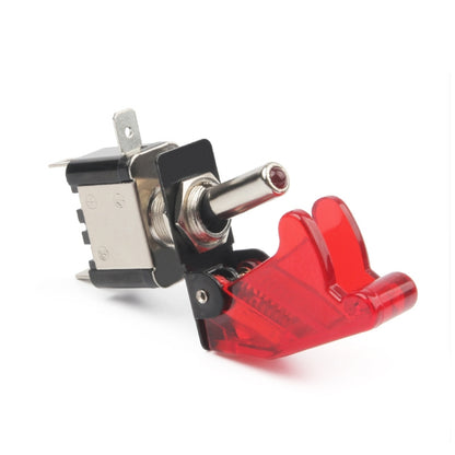 Flip Cover Nitrous Arming Switch with Red LED Indicator (Vehicle DIY), Red - Car Switches by buy2fix | Online Shopping UK | buy2fix