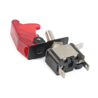 Flip Cover Nitrous Arming Switch with Red LED Indicator (Vehicle DIY), Red - Car Switches by buy2fix | Online Shopping UK | buy2fix