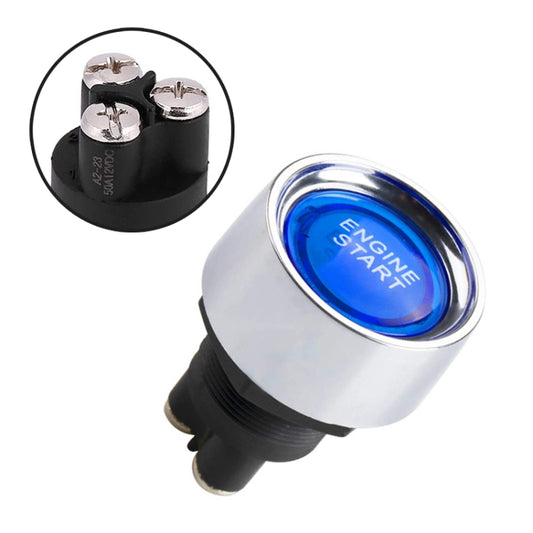 Blue Light Push Start Ignition Switch for Racing Sport (DC 12V) - Car Switches by buy2fix | Online Shopping UK | buy2fix