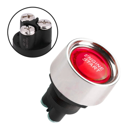 Red Light Push Start Ignition Switch for Racing Sport (DC 12V)(Red) - Car Switches by buy2fix | Online Shopping UK | buy2fix