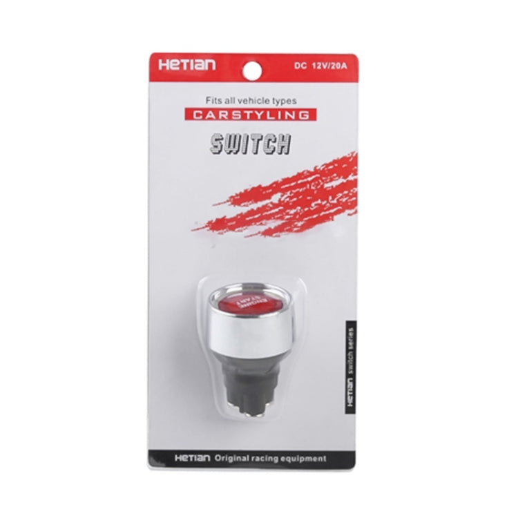 Red Light Push Start Ignition Switch for Racing Sport (DC 12V)(Red) - Car Switches by buy2fix | Online Shopping UK | buy2fix