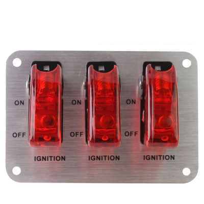 Flip-up Start Ignition Switch Panel and Accessories for Racing Sport (DC 12V) - Car Switches by buy2fix | Online Shopping UK | buy2fix