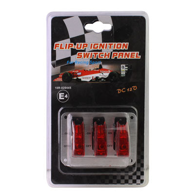 Flip-up Start Ignition Switch Panel and Accessories for Racing Sport (DC 12V) - Car Switches by buy2fix | Online Shopping UK | buy2fix