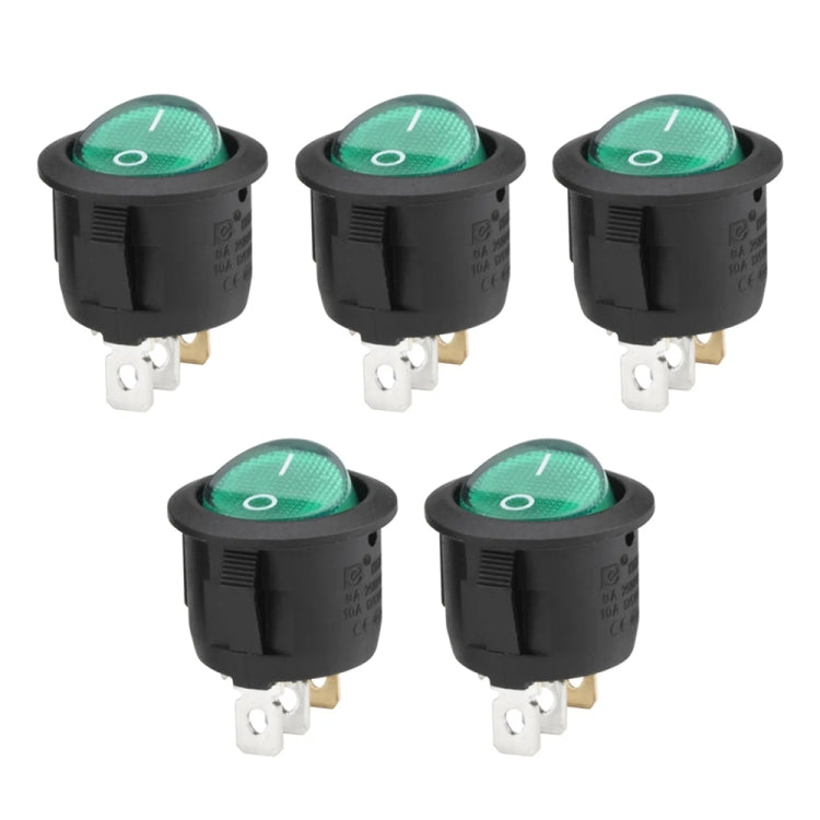 DIY Rocker Switch for Racing Sport (5pcs in one packing, the price is for 5pcs)(Green) by buy2fix