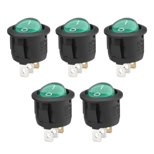 DIY Rocker Switch for Racing Sport (5pcs in one packing, the price is for 5pcs)(Green) - Car Switches by buy2fix | Online Shopping UK | buy2fix