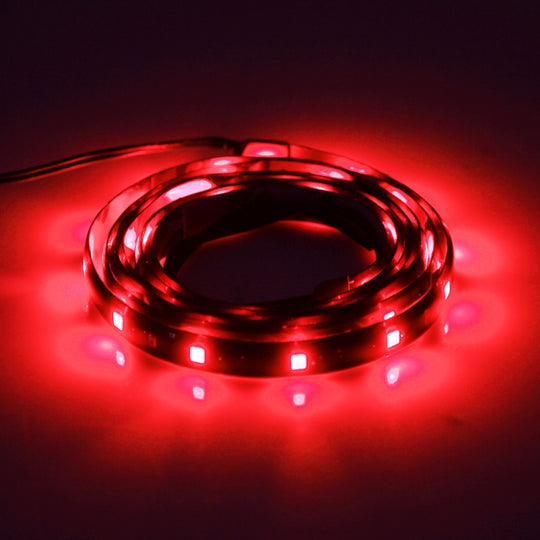 10 PCS 60cm 30 LED Waterproof Flexible Car Strip Light, DC 12V(Red Light)