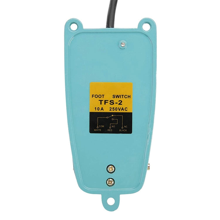 TFS-105 AC 250V 10A Anti-slip Metal Case Foot Control Pedal Switch, Cable Length: 90cm - Door Window Alarm by buy2fix | Online Shopping UK | buy2fix