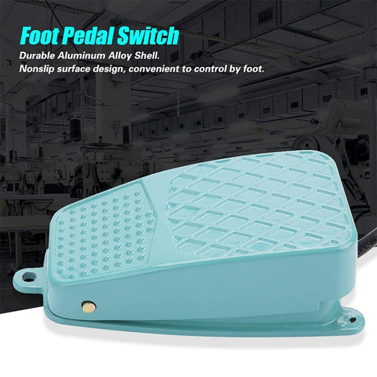 TFS-105 AC 250V 10A Anti-slip Metal Case Foot Control Pedal Switch, Cable Length: 90cm - Door Window Alarm by buy2fix | Online Shopping UK | buy2fix