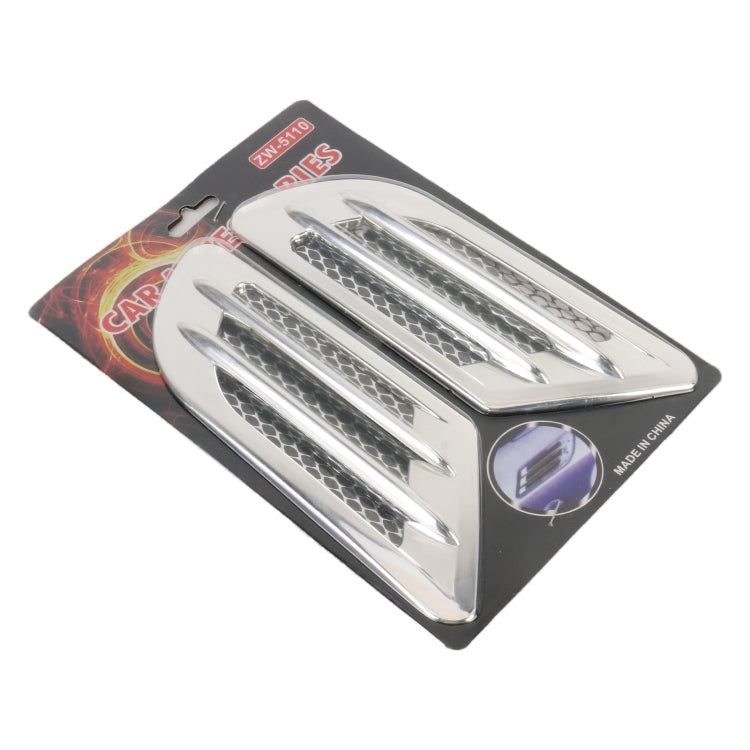 Car Decoration Stickers, Pair(Silver) by buy2fix