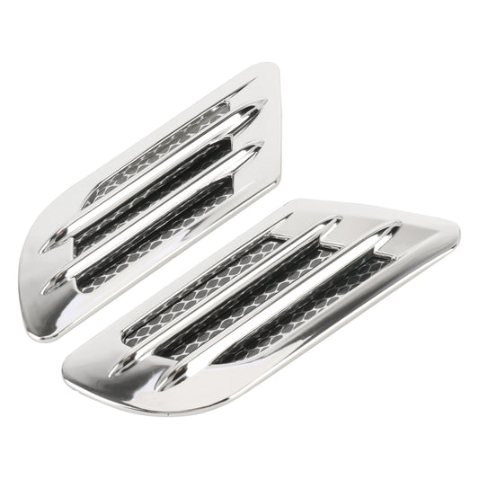 Car Decoration Stickers, Pair(Silver) by buy2fix