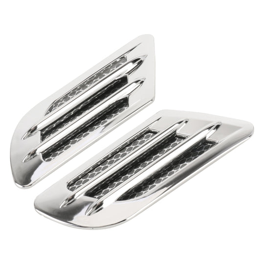 Car Decoration Stickers, Pair(Silver)