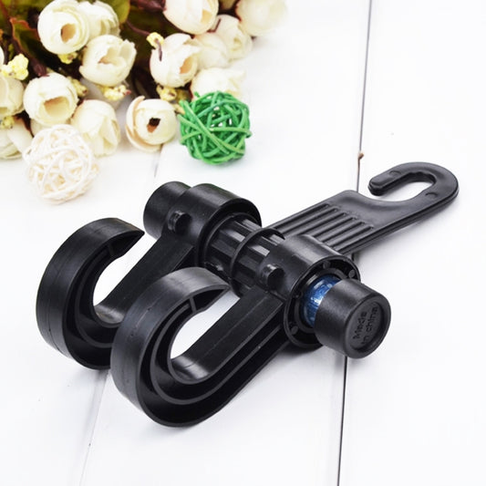 2pcs KANEED Car Vehicle Multi-functional Seat Headrest Bag Hanger Hook Holder Seat Headrest Hanger Hanging Holder Double Hooks(Black) - Auto Fastener & Clips by KANEED | Online Shopping UK | buy2fix