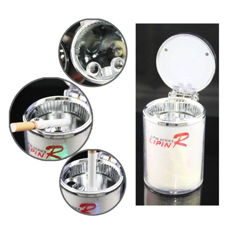 Portable 7 Color LED Light Car Automobile Ashtray Cigarette Holder, Size: 66 x 99 mm(White) by buy2fix