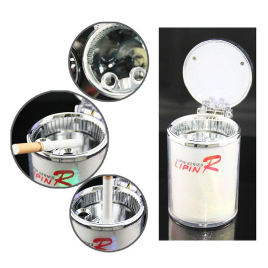 Portable 7 Color LED Light Car Automobile Ashtray Cigarette Holder, Size: 66 x 99 mm(White) by buy2fix