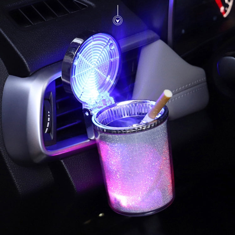 Portable 7 Color LED Light Car Automobile Ashtray Cigarette Holder, Size: 66 x 99 mm(White) by buy2fix