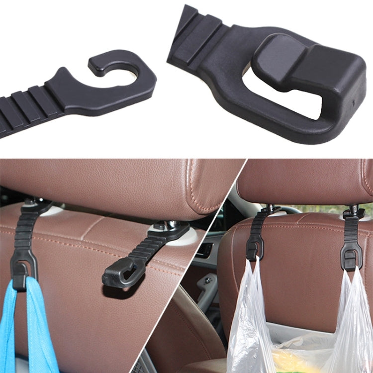 2 PCS Car Auto Seat Back Bottle Bag Holder Hook Pothook(Black) by buy2fix