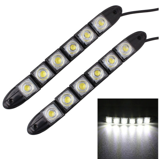 MZ 3W 2 PCS 160LM 6 LED SMD 5050 Flexible Snake LED Car Daytime Running Lights, DC 12V - Running Lights by buy2fix | Online Shopping UK | buy2fix