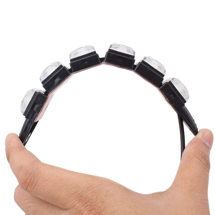 MZ 3W 2 PCS 160LM 6 LED SMD 5050 Flexible Snake LED Car Daytime Running Lights, DC 12V - Running Lights by buy2fix | Online Shopping UK | buy2fix