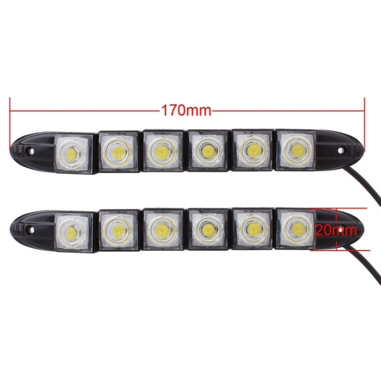 MZ 3W 2 PCS 160LM 6 LED SMD 5050 Flexible Snake LED Car Daytime Running Lights, DC 12V - Running Lights by buy2fix | Online Shopping UK | buy2fix