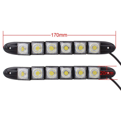 MZ 3W 2 PCS 160LM 6 LED SMD 5050 Flexible Snake LED Car Daytime Running Lights, DC 12V - Running Lights by buy2fix | Online Shopping UK | buy2fix