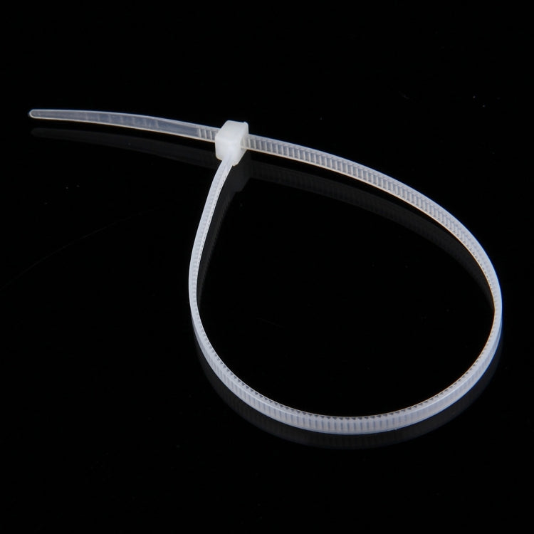 500 PCS 3 x 150mm Self-Locking Nylon Cable Wire Zip Ties(White) - Booster Cable & Clip by buy2fix | Online Shopping UK | buy2fix
