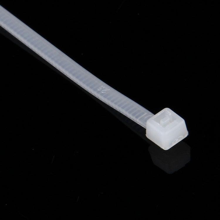 500 PCS 3 x 150mm Self-Locking Nylon Cable Wire Zip Ties(White) - Booster Cable & Clip by buy2fix | Online Shopping UK | buy2fix