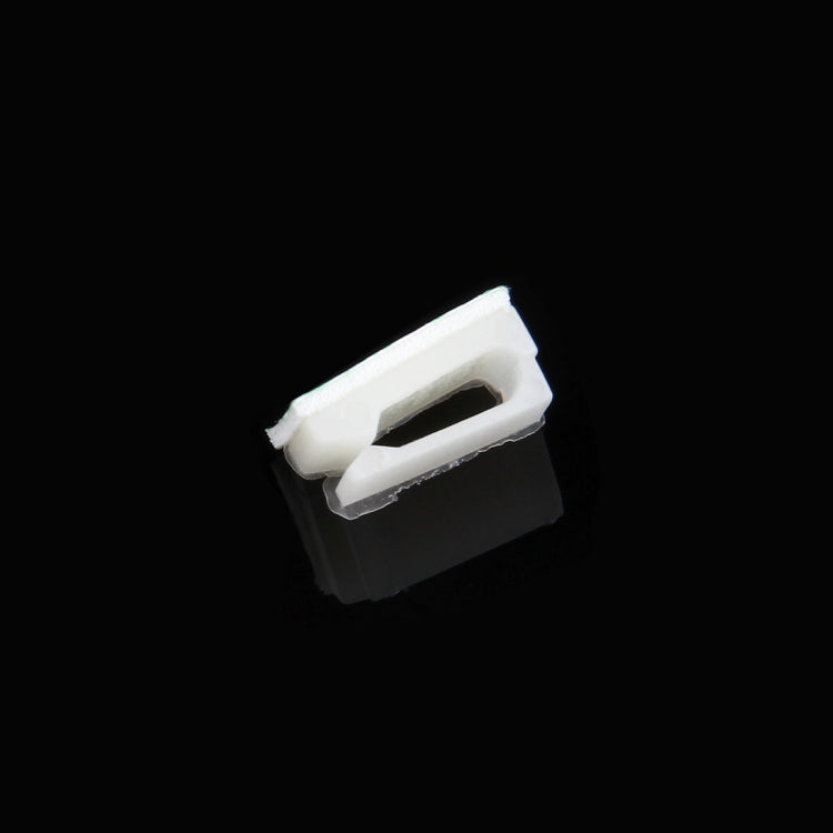 100 PCS Adhesive Backed Cable Clip  Set(White) - Booster Cable & Clip by buy2fix | Online Shopping UK | buy2fix